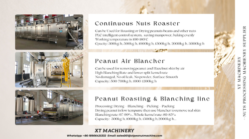 Latest company news about Zrewolucjonizuj proces przetwarzania orzeszków ziemnych z zaawansowaną linią XT MACHINERY do palenia i wycierania orzeszków ziemnych