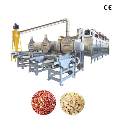 Dobra cena. Dostosowalna maszyna do wyczyszczania orzechów na podział z pojemnością 800-1000 kg/h i szybkością łuszczenia 98-99% pieczonych orzeszków ziemnych i orzechów laskowych w Internecie