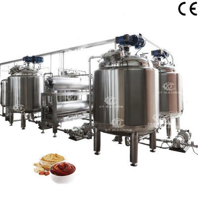 Dobra cena. 400L Pojemność przetwarzania dostosowana do potrzeb klienta Zbiornik do mieszania z ogrzewaniem i izolacją do masła migdałowego i masła orzechowego w Internecie