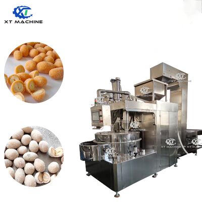 Dobra cena. PLC Controlled Coating Machine for Dough Peanuts/Flavored Coffee Beans/Nuts High-Speed Spinning Automatic Batch Coating Machine w Internecie
