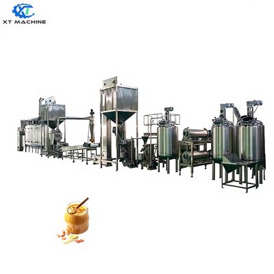 Dobra cena. W pełni zamknięta linia produkcyjna masła orzechowego z wieloma formułami, wykonana ze stali nierdzewnej SUS 304 w Internecie