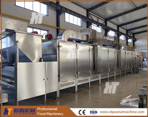 Dobra cena. Maszyna do ciągłego prażenia 1000 kg / h SUS304 Automatyczna maszyna do prażenia orzechów w Internecie