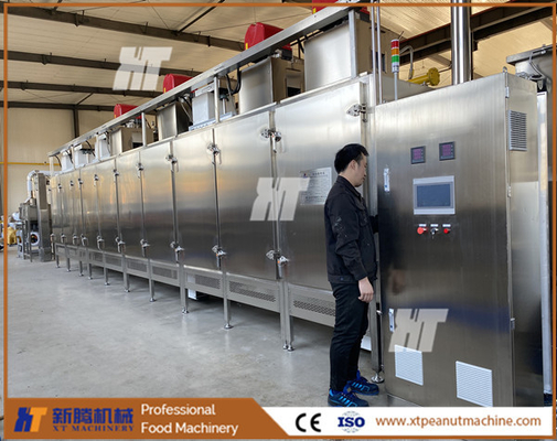 SUS304 Commercial Peanut Roaster 400kg/H Maszyna do prażenia orzechów nerkowca