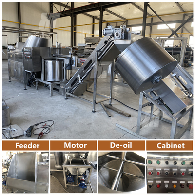 Dobra cena. SUS304 Maszyna do smażenia orzeszków ziemnych Automatyczna maszyna do smażenia wsadowego De Oiling Machine w Internecie