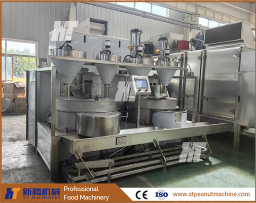 Automatyczna maszyna do robienia gazowego burgera orzechowego o temperaturze 300 kg sterowana przez PLC
