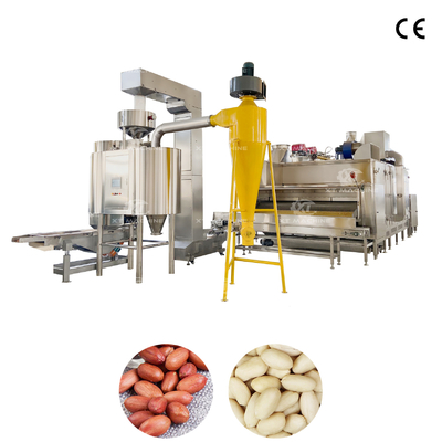 Dobra cena. Piekany orzeszki ziemne Air Blancher Air Orzeszki ziemne Blanching Machine Nowy sposób Orzeszki Orzeszki Peeling Machine Bez proszku Powierzchnia Gładka 1000-1200kg/h w Internecie