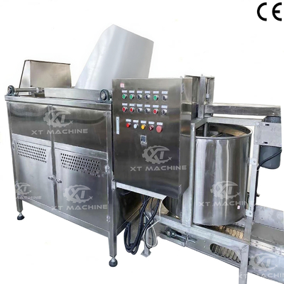 Dobra cena. Automatyczne wypuszczanie migdałów orzeszków batch Fryer Powder powlekany orzeszków orzeszków orzeszków Fry Machine w Internecie