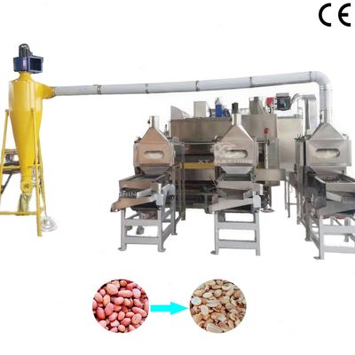 Dobra cena. Stainless Steel Fully Auto Split Peanut Blancher Machine SUS304 for Blanching & Splitting Peanuts w Internecie