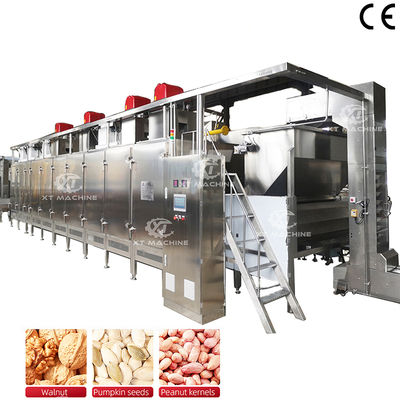 Dobra cena. 220V/380V Maszyna do pieczenia orzeszków orzechowych Japońska komórkowa pieczarka do pieczenia orzechów o pojemności 500 kg/h-2000 kg/h do przetwarzania żywności w Internecie