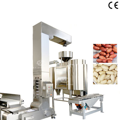 Dobra cena. Zaawansowana maszyna do wyczyszczania orzeszków ziemnych/pistacji/orzechowych 500-600 kg/h Pojemność i system sterowania PLC w Internecie