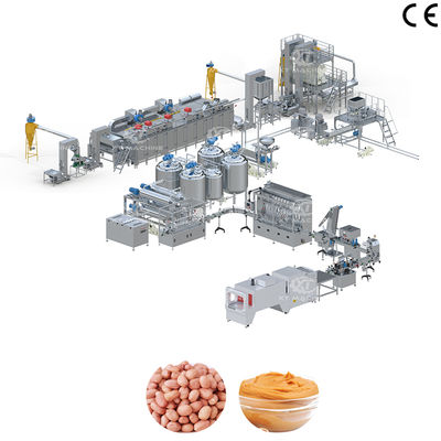 Całkowicie automatyczna linia produkcyjna masła orzechowego/masła orzechowego/masła pistackiego 200-2000 kg/h i sterowanie PLC