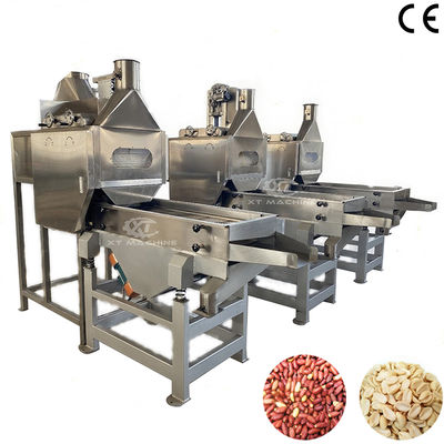 PLC sterowane Split orzeszki orzechowe Blanching Machine z 800-1000kg/h Pojemność orzeszków Cięcia / masła orzechowego linii przetwórstwa