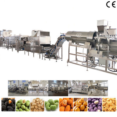 Dobra cena. Całkowicie automatyczna linia produkcyjna do powlekania i smażenia orzeszków ziemnych z urządzeniem do smażenia orzechów ze stali nierdzewnej 304 w Internecie