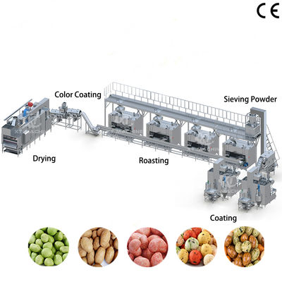 Dobra cena. 500-1000kg/h Pojemność Stal nierdzewna Żywność Nuts powłoki i pieczenia Linia produkcyjna z PLC Panel sterowania w Internecie