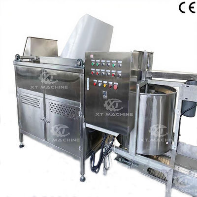 Automatyczne wypuszczanie migdałów orzeszków batch Fryer Powder powlekany orzeszków orzeszków orzeszków Fry Machine