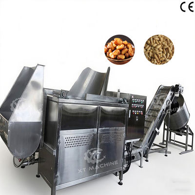 Dobra cena. Stainless Steel Energy Saving Auto Nut Frying Machine with Intelligent Temp Control Gas Semi-Auto Nut Fryer for Snack Factory w Internecie