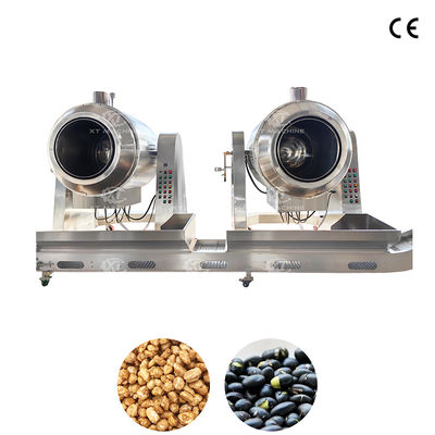 Duża pojemność 80 kg/gromadę Maszyna do palenia nasion z bębnem, gazowe podgrzewanie, powłoka cukrowa i grzejnik