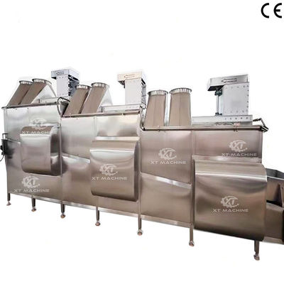 Dobra cena. Maszyna do chłodzenia smażonej żywności 1000 kg/h-2000 kg/h System chłodzenia powietrzem orzeszków ziemnych Sterowana prędkość przenoszenia w Internecie