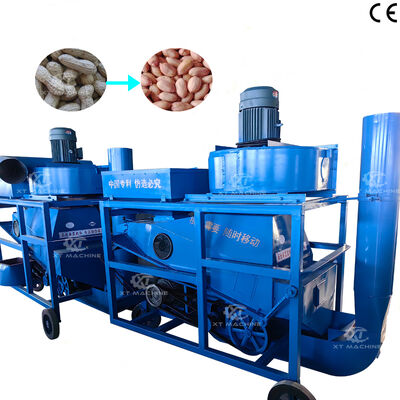 Dobra cena. Factory Supply 800-5000kg/h Fully Automatic Small Peanut Shelling Machine Groundnut Husk Removing Machine w Internecie