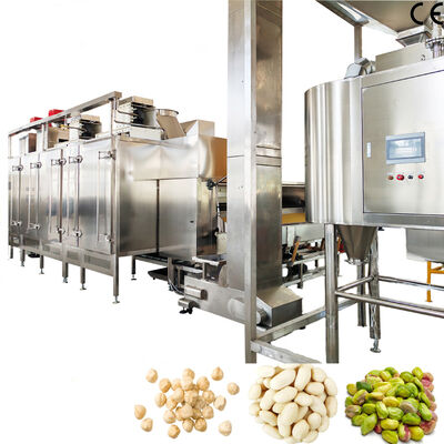 Linia produkcyjna do blanszowania orzeszków ziemnych ze stali nierdzewnej 304 o wydajności 1000-1200 kg/h, maszyna do usuwania czerwonej skórki z orzeszków ziemnych, odpowiednia dla zakładów przetwórstwa spożywczego