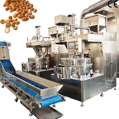 Dobra cena. Automatyczna maszyna do powlekania orzechów 500 kg/h-1000 kg/h, maszyna do produkcji orzechów ziemnych z systemem sterowania PLC dla fabryki przekąsek w Internecie