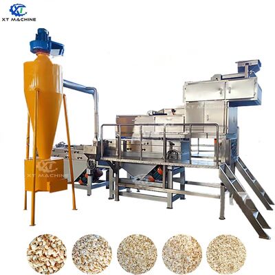 Przemysłowa maszyna do kruszenia orzeszków ziemnych o wydajności 500 kg/godz., mocy 7,5 kW, 2-stopniowa do przetwarzania orzechów