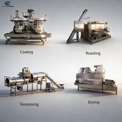 Dobra cena. 500-1000 kg/h Maszyna do powlekania orzechów SUS304 z Siemens PLC dla linii przetwarzania orzechów w Internecie