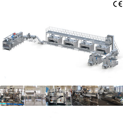 Linia produkcyjna do powlekania i wypiekania orzechów ze stali nierdzewnej klasy spożywczej 1000 kg/h dla zakładów przetwórstwa spożywczego