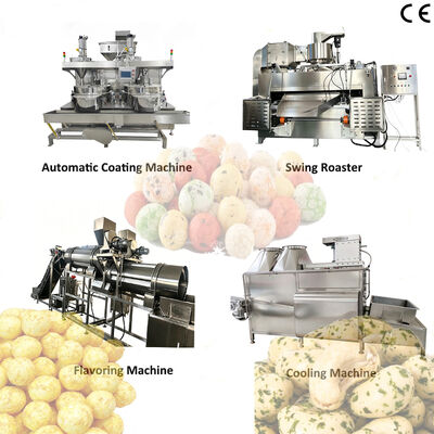Dobra cena. Konfigurowalna linia produkcyjna do powlekania i prażenia orzechów SUS304 200kg/h-500kg/h dla wydajnego przetwarzania prażenia żywności w Internecie