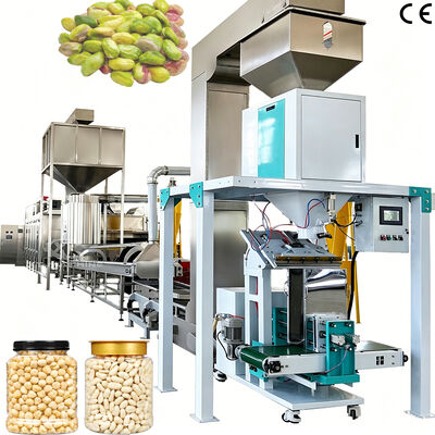 Dobra cena. Linia produkcyjna do prażenia i blanszowania orzeszków ziemnych o wydajności 500 kg/h-1000 kg/h, maszyna do obierania pistacji dla zakładów przetwórstwa orzechów w Internecie