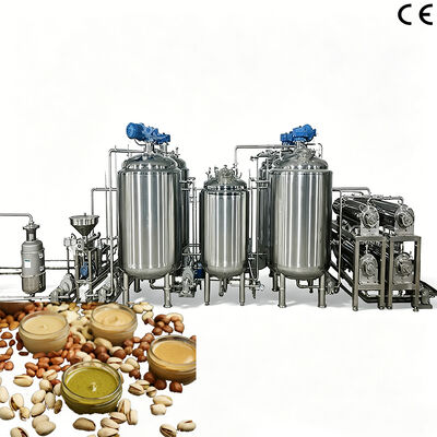 Całkowicie automatyczna masło orzechowe mieszanie/chłodzenie zbiornik Pistachio Paste Making Machine z PLC Program Control