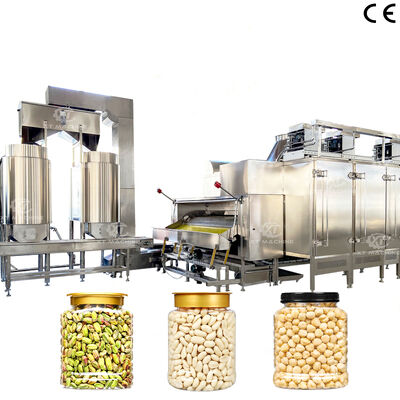 500~1000 kg/h Maszyna do oczyszczania orzeszków orzechowych pieczonych z stali nierdzewnej klasy spożywczej Sprzęt do łuszczenia pistacji dla zakładów przetwarzających orzechy